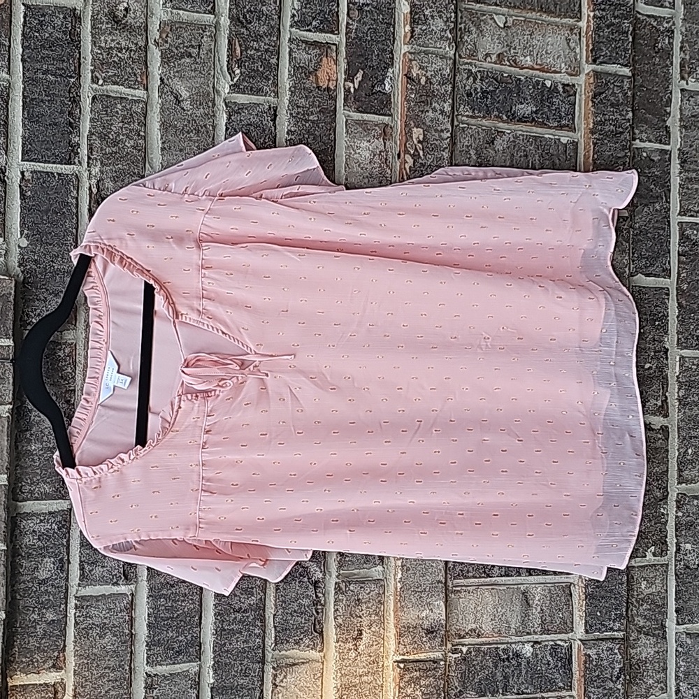 Pink and Gold Lauren Conrad blouse size 3X